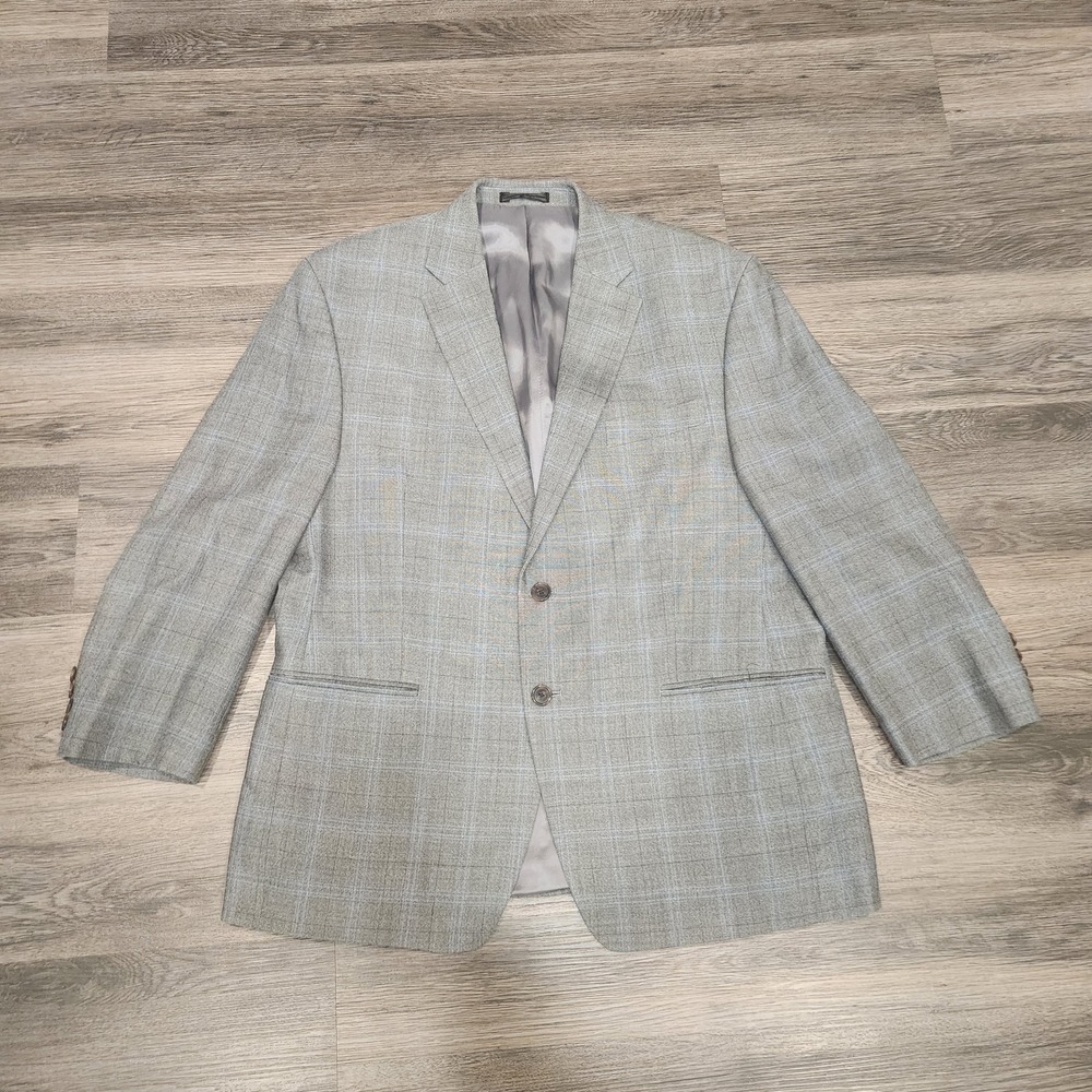 Lauren Ralph Lauren Blazer Sport Coat Two Button Light Gray Business Career Size